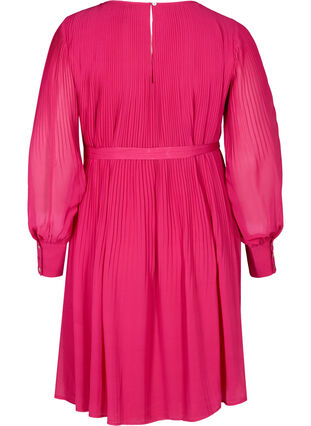 Long-sleeved dress with pleats, Vivacious, Packshot image number 1