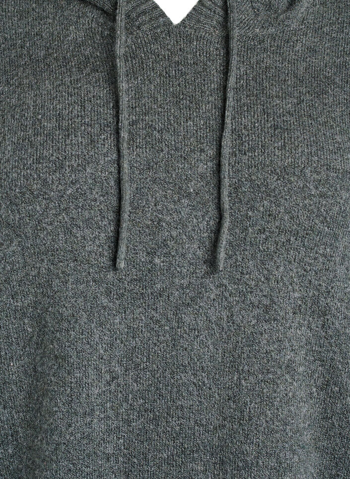 Knitted hoodie, Green, Packshot image number 2