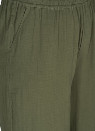 Wide 7/8 lengh trousers, Ivy Green, Packshot image number 2