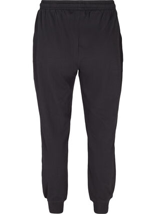 Cotton sweatpants with pockets, Black, Packshot image number 1