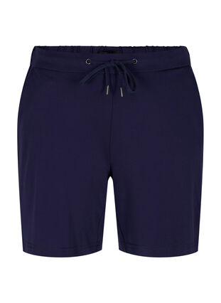 Loose shorts with drawstring and pockets, Navy Blazer, Packshot image number 0