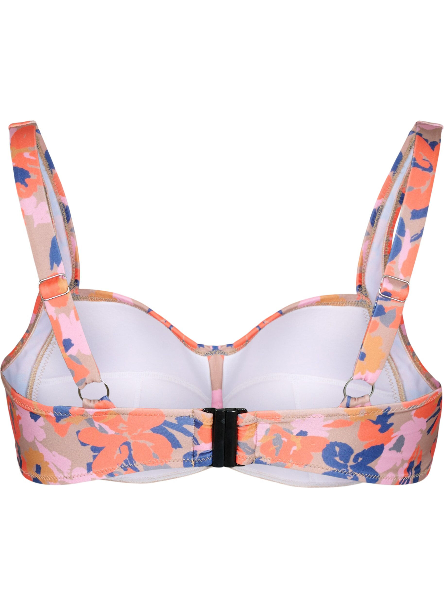 Zizzifashion Printed bikini top, Retro Flower, Packshot image number 1