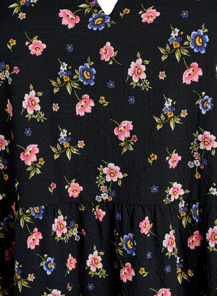 Short A-line dress, Black, Packshot image number 2