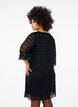 Lace dress with 3/4 sleeves, Black, Model image number 1