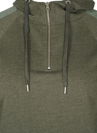 Hooded sweatshirt with zip, Forest Night, Packshot image number 2