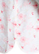Shirt blouse with short sleeves and floral print, Rose, Packshot image number 3