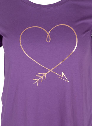 Short-sleeved t-shirt with print, Majesty/R.G. Heart, Packshot image number 2