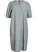Midi dress in linen and viscose with short sleeves, Green, Packshot image number 0