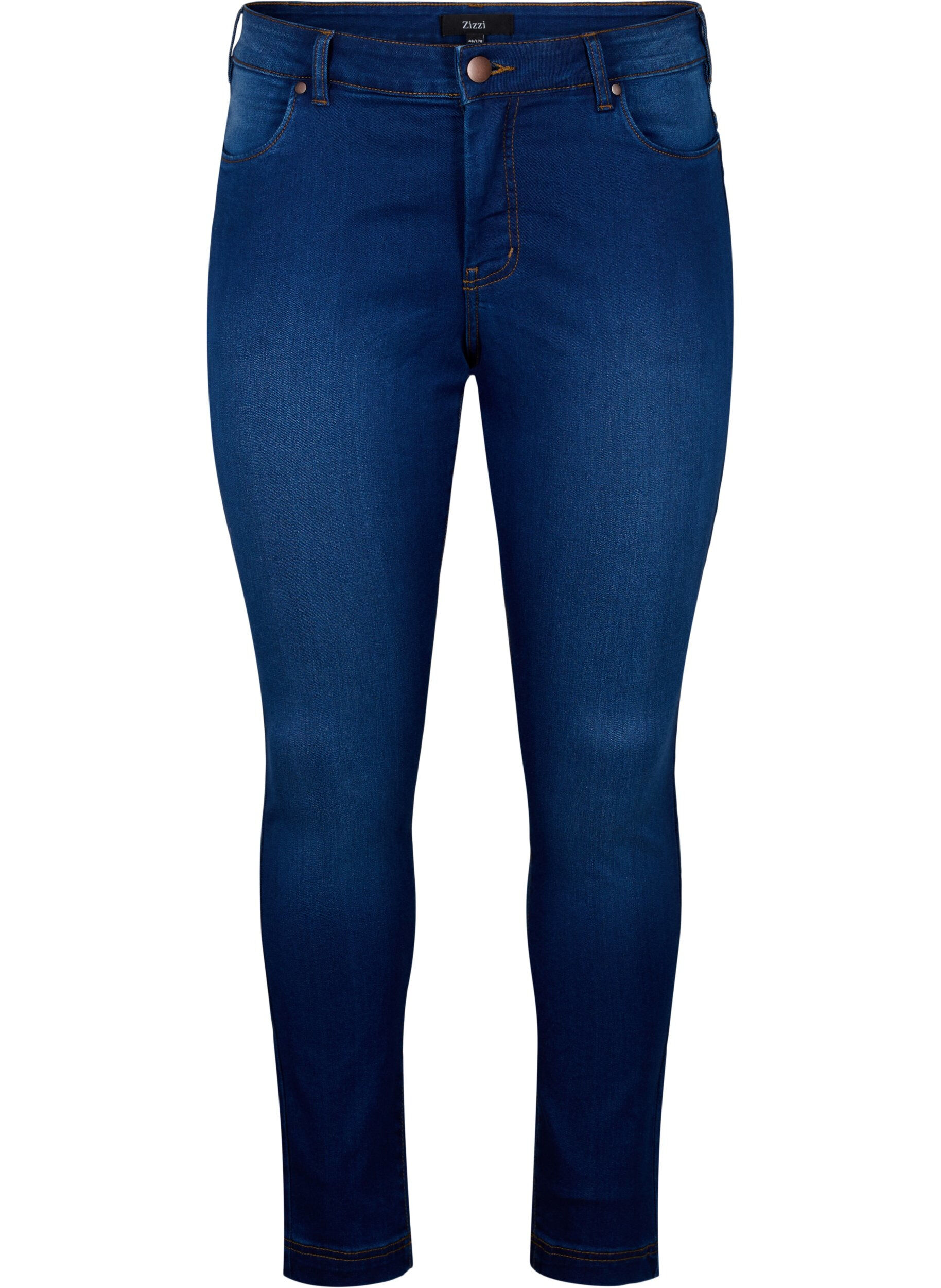 Zizzifashion Viona regular waist jeans, Blue, Packshot image number 0
