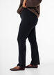 Flared jersey trousers, Black, Model image number 2