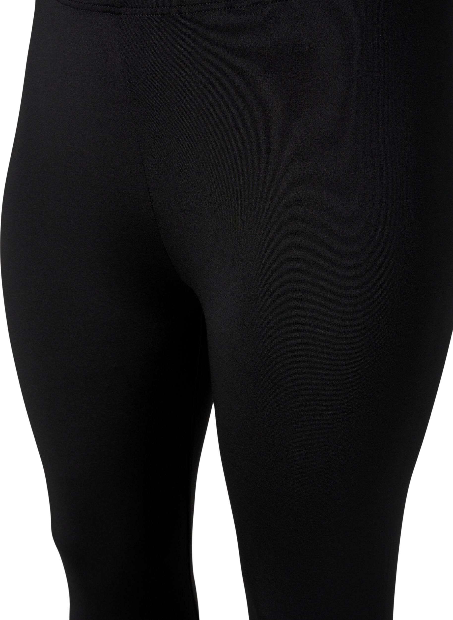 Zizzifashion 	 2-pack of 3/4 leggings, Black / LEO AOP, Packshot image number 2