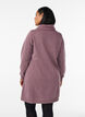 Short sweatshirt dress with high collar and pockets, Red, Model image number 2