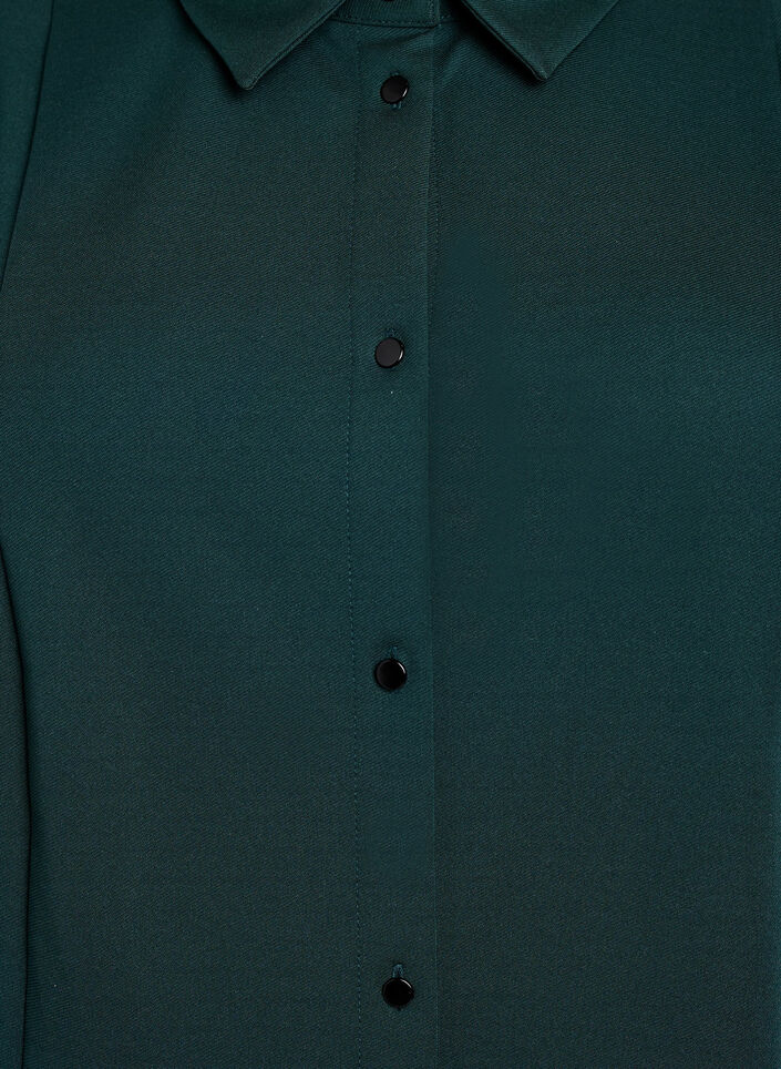 Short shirt dress with 3/4 sleeves, Green, Packshot image number 2