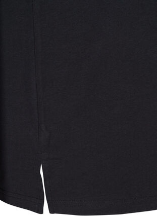 Cotton t-shirt with sequins, Black , Packshot image number 3