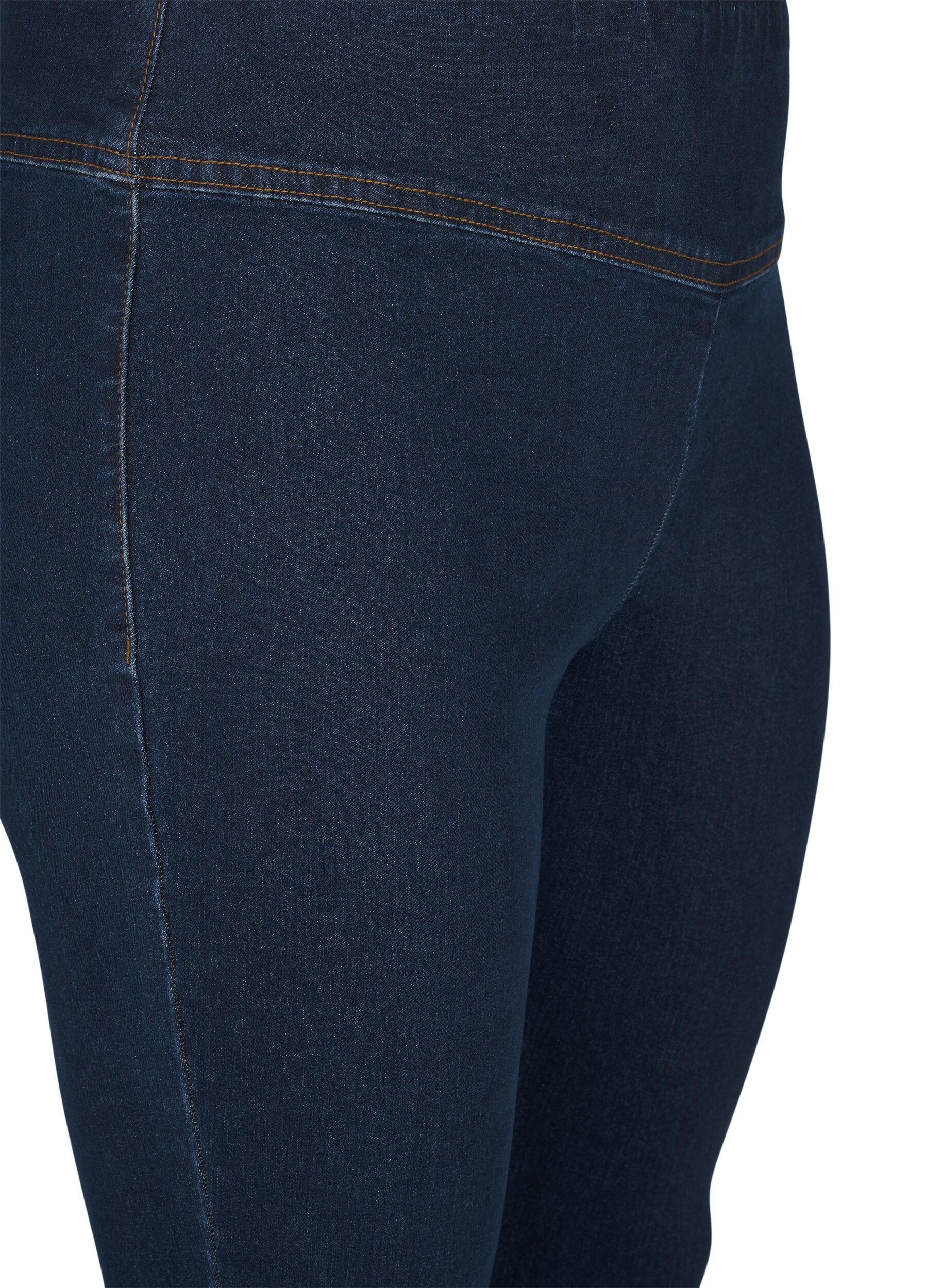 ZizzifashionStretchy jeggings with a high waist, Blue, Packshot image number 2