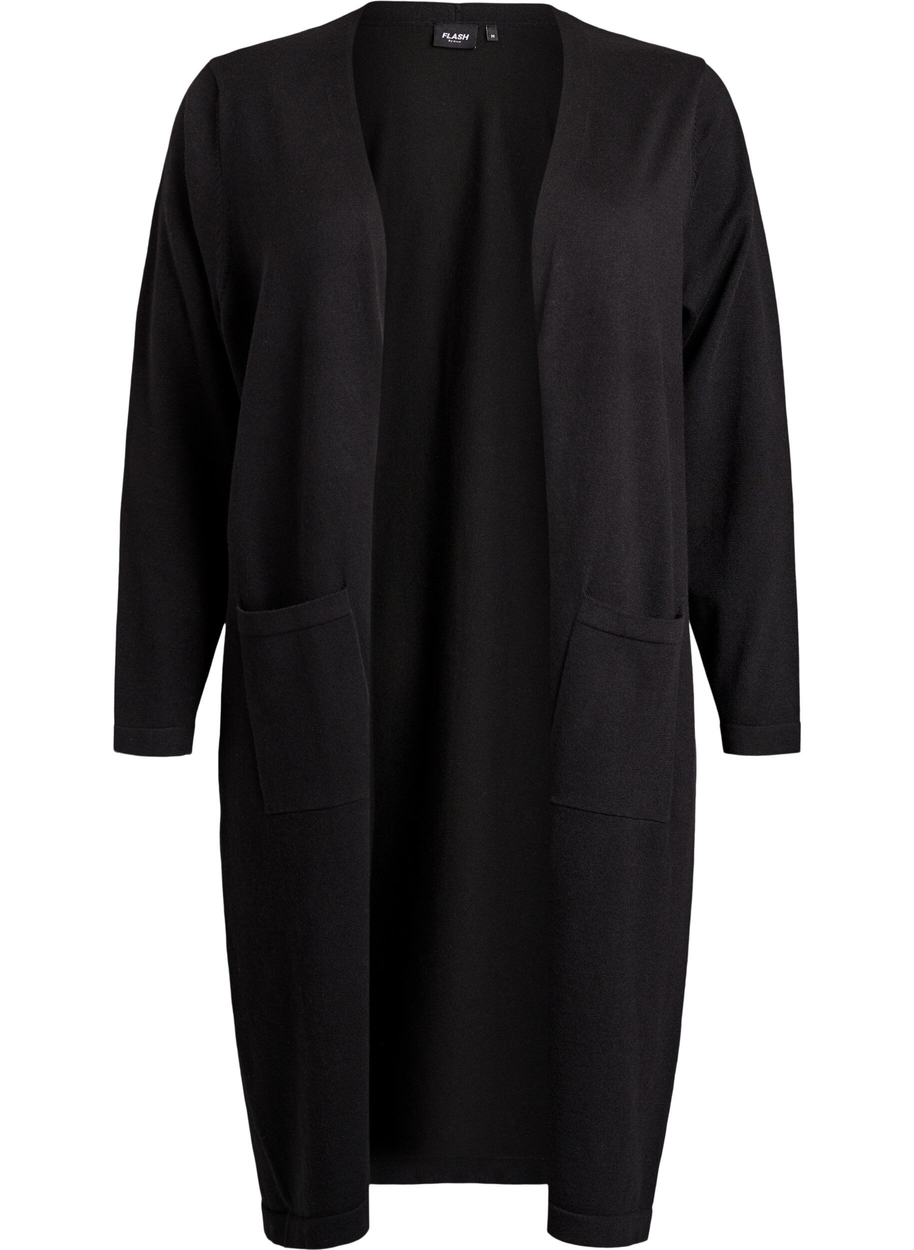 FLASH - Long, open cardigan with pockets