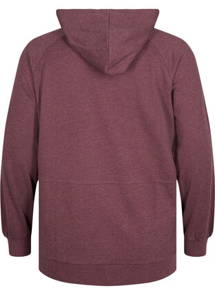 Hooded sweatshirt with slits, Decadent Chocolate, Packshot image number 1