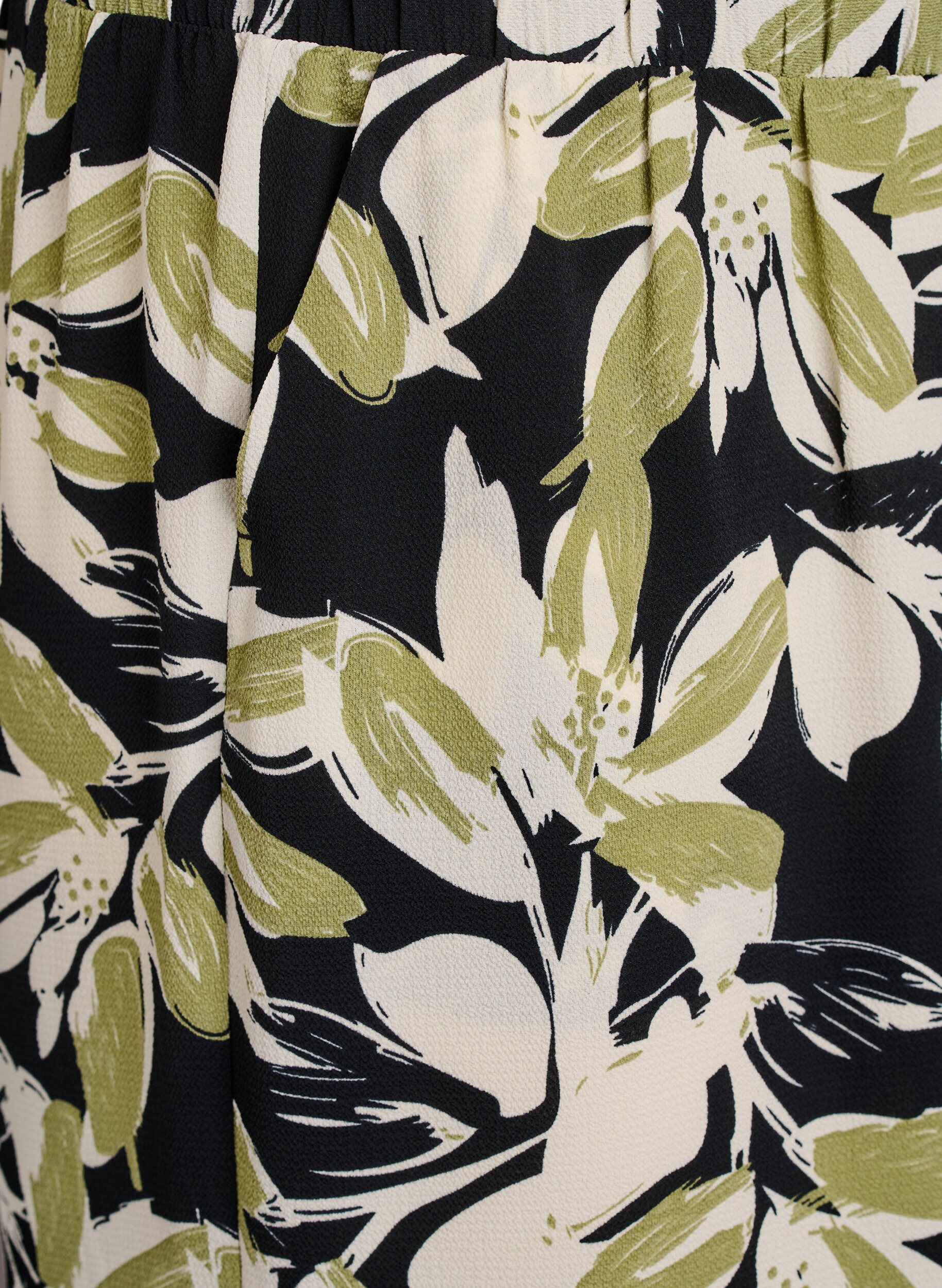 Zizzifashion Culotte trousers with print, Black, Packshot image number 2