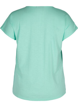 Cotton t-shirt with print details, Cabbage FLOWER, Packshot image number 1