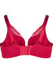 Padded lace bra with underwire, Red, Packshot image number 1