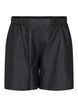 Loose faux leather shorts, Black, Packshot image number 0