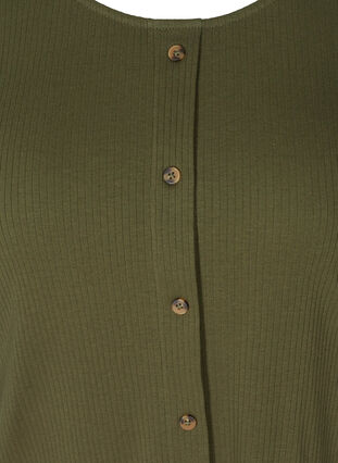 Short-sleeved T-shirt with buttons, Ivy Green , Packshot image number 2