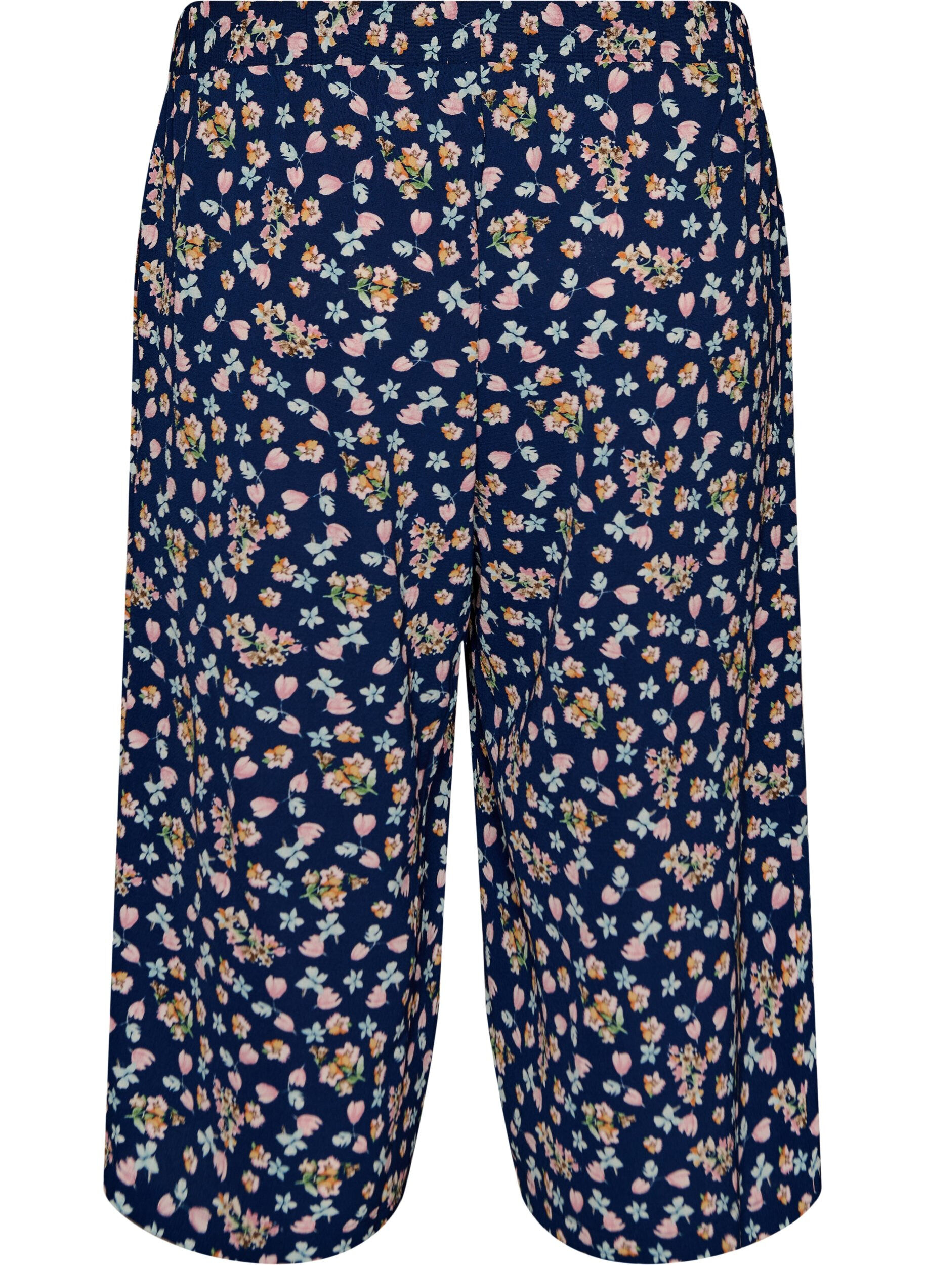 Zizzifashion Culotte trousers with print, Light Blue, Packshot image number 1