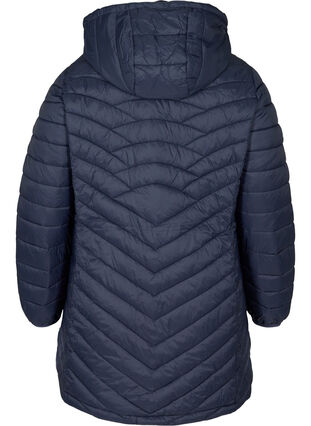 Long, quilted, lightweight jacket, Night Sky, Packshot image number 1