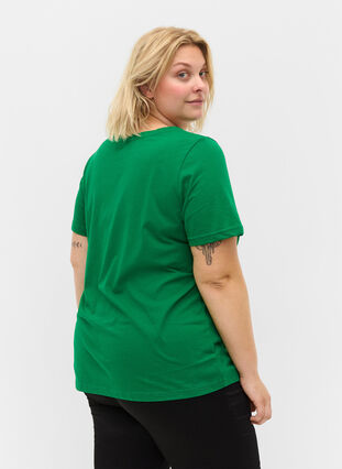 Short-sleeved crew neck t-shirt, Jolly Green MB, Model image number 1