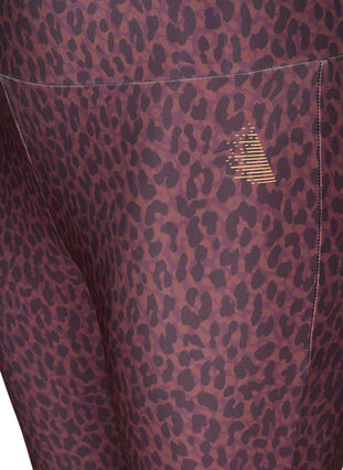 Cropped gym legging with leopard print, Deca Leo, Packshot image number 3