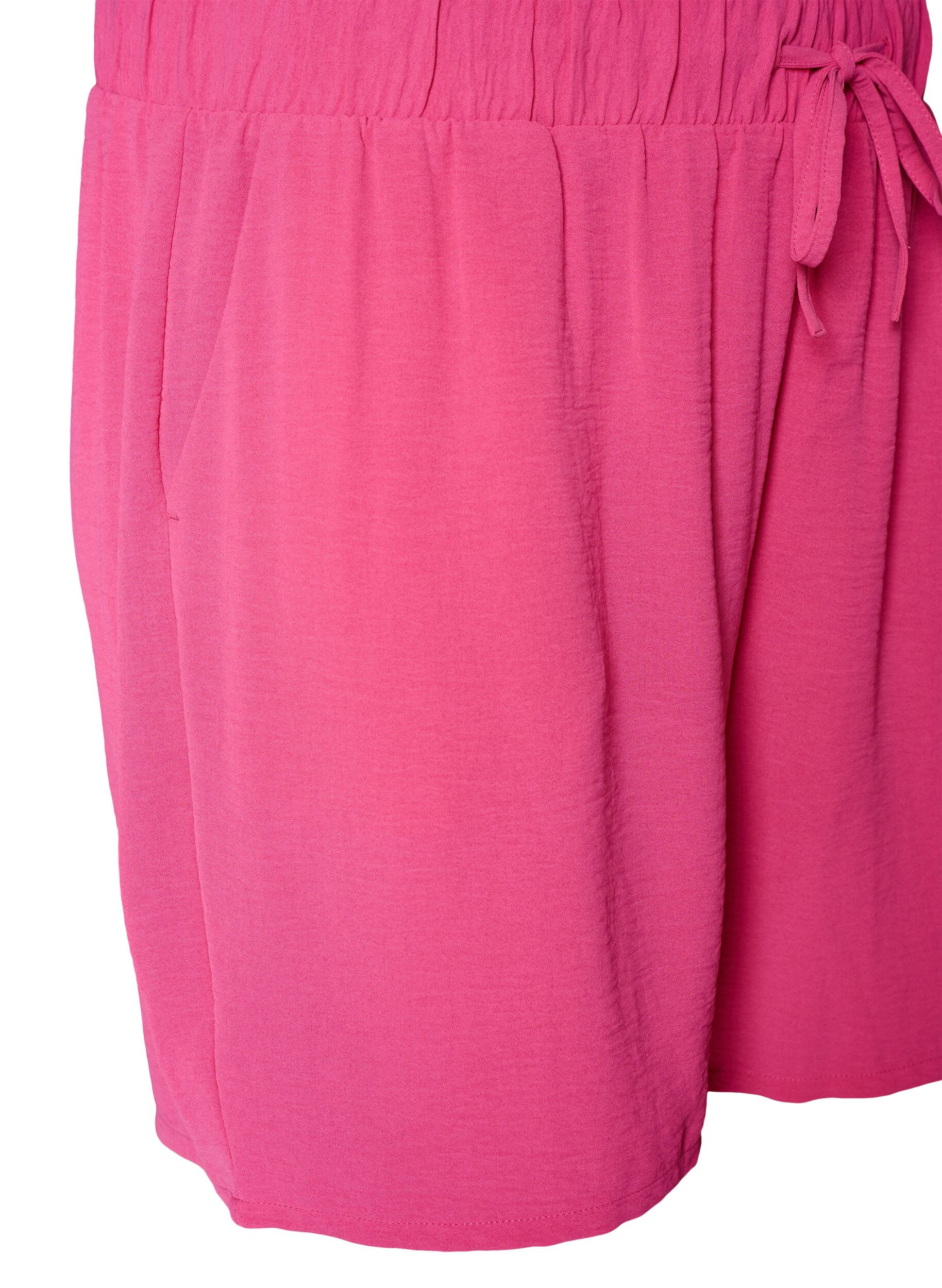 Zizzifashion Shorts with pockets and elastic waistband, Rose, Packshot image number 2