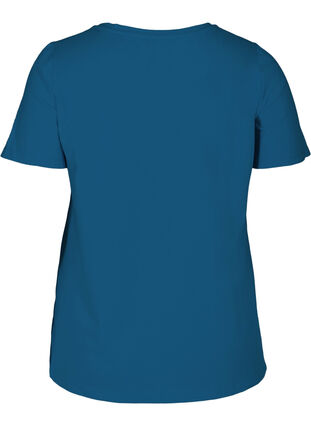 Basic t-shirt with v-neck, Poseidon, Packshot image number 1