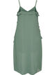 Chiffon dress with asymmetrical ruffles, Green, Packshot image number 1