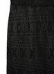 Long eyelet skirt with an elasticated waistband, Black, Packshot image number 2