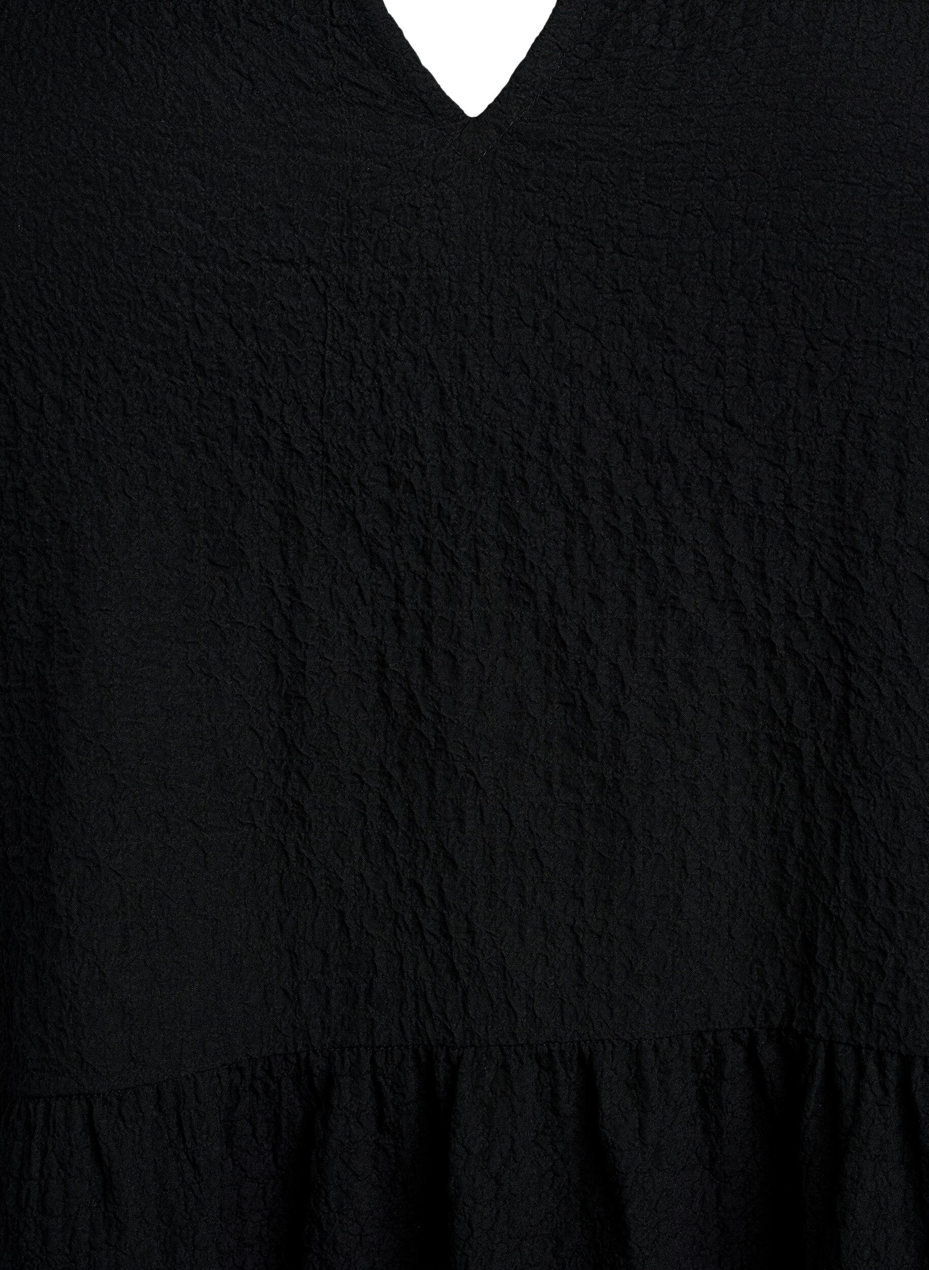 Zizzifashion Short A-line dress, Black, Packshot image number 2
