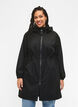 Functional coat with pockets and hood, Black, Model image number 0