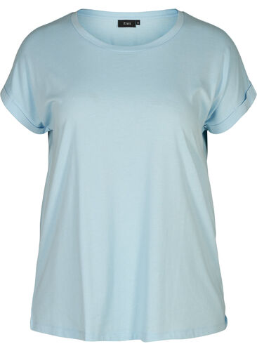 Cotton mix t-shirt, Dream Blue Mel., Packshot image number 0