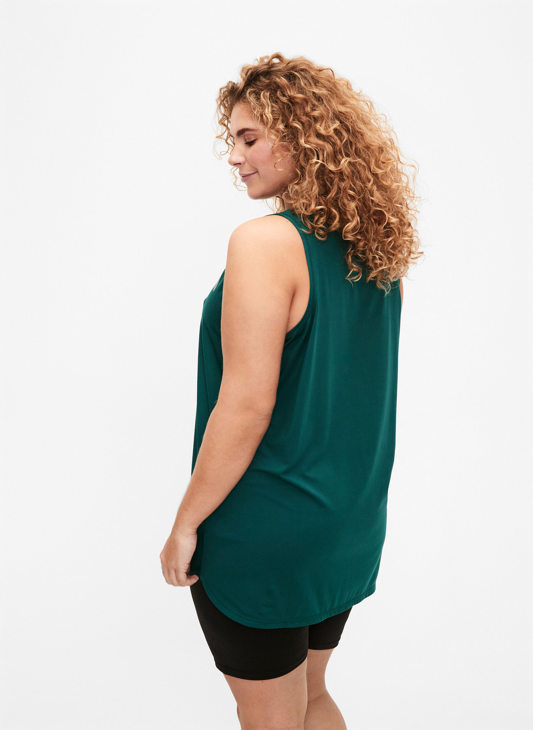 Zizzifashion V-neck training top, Deep Teal, Model image number 1