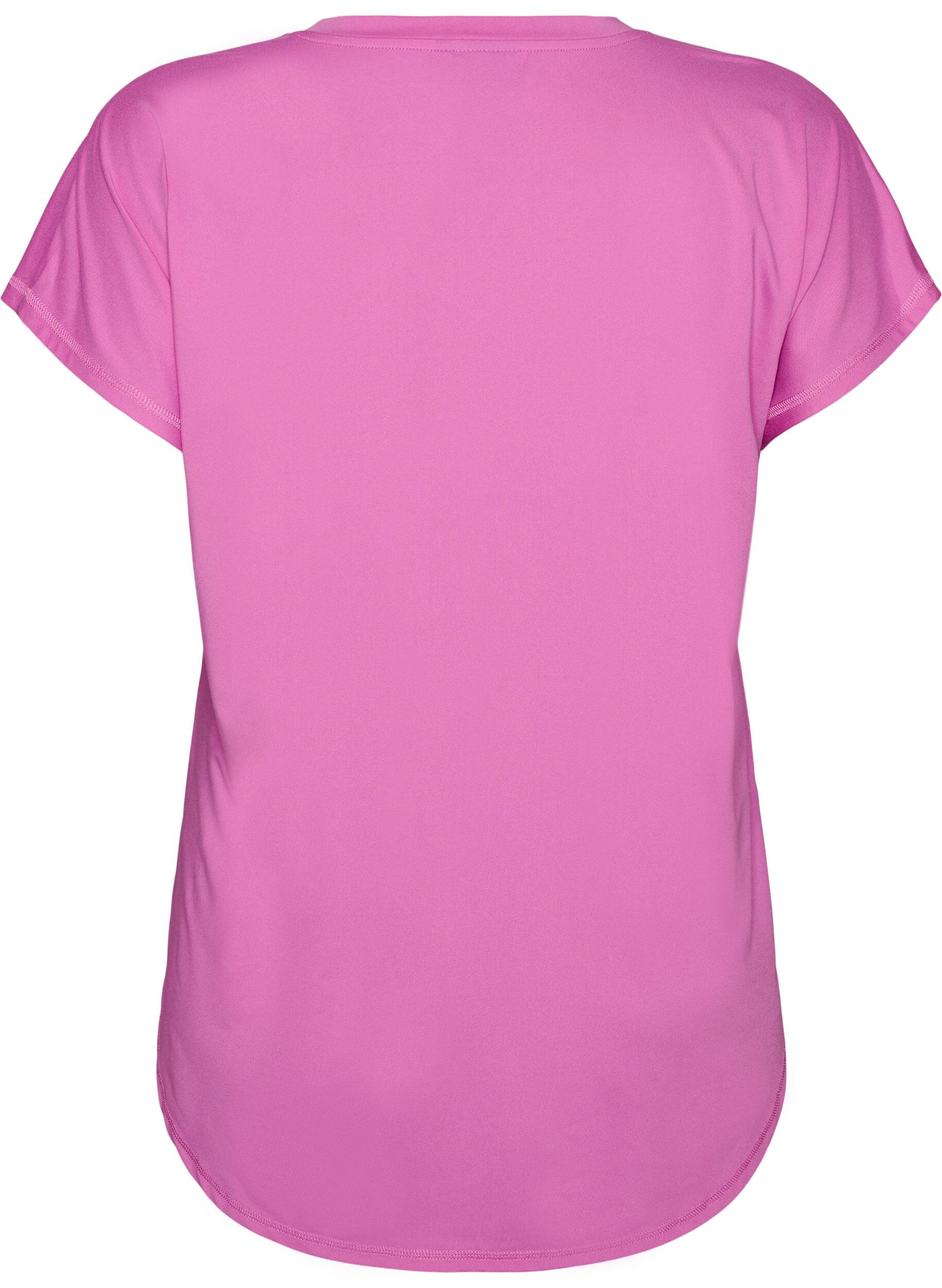 Zizzifashion Short sleeve sport t-shirt with v-neck, Purple, Packshot image number 1
