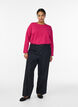 Basic jersey top with long sleeves, Pink, Model image number 1