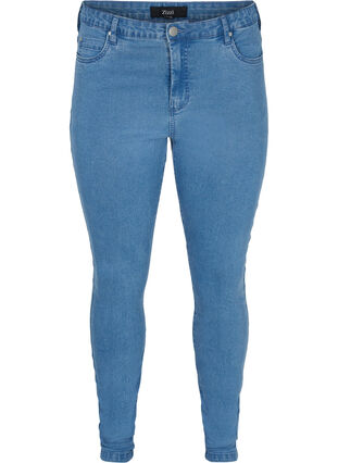High-waisted super slim Amy jeans , Light blue, Packshot image number 0