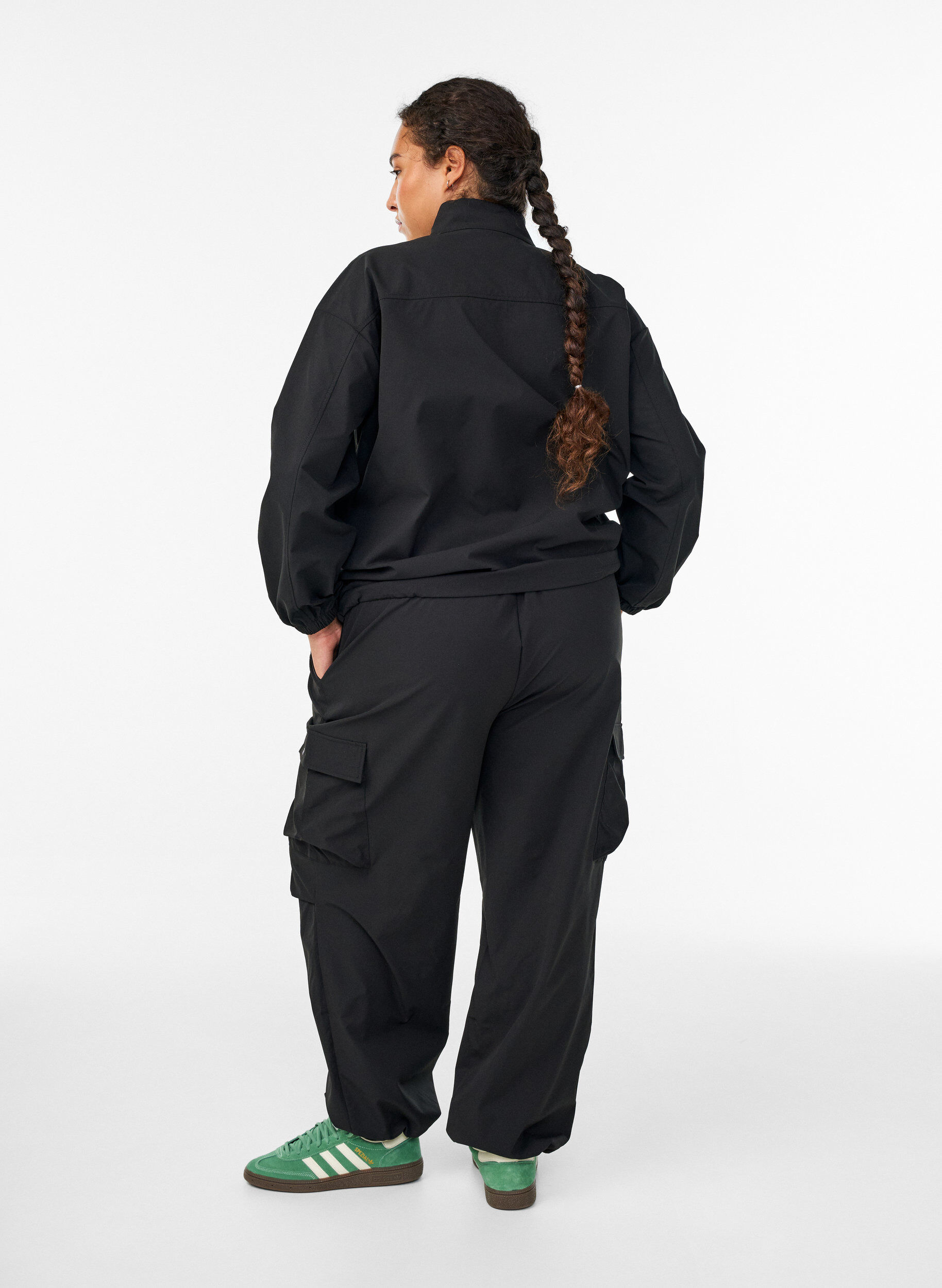 Zizzifashion Trackpants with cargo pockets, Black, Model image number 1