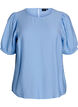 Viscose blouse with 1/2 sleeves, Light Blue, Packshot image number 0