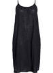 FLASH - Midi-length cotton strap dress, Black, Packshot image number 0