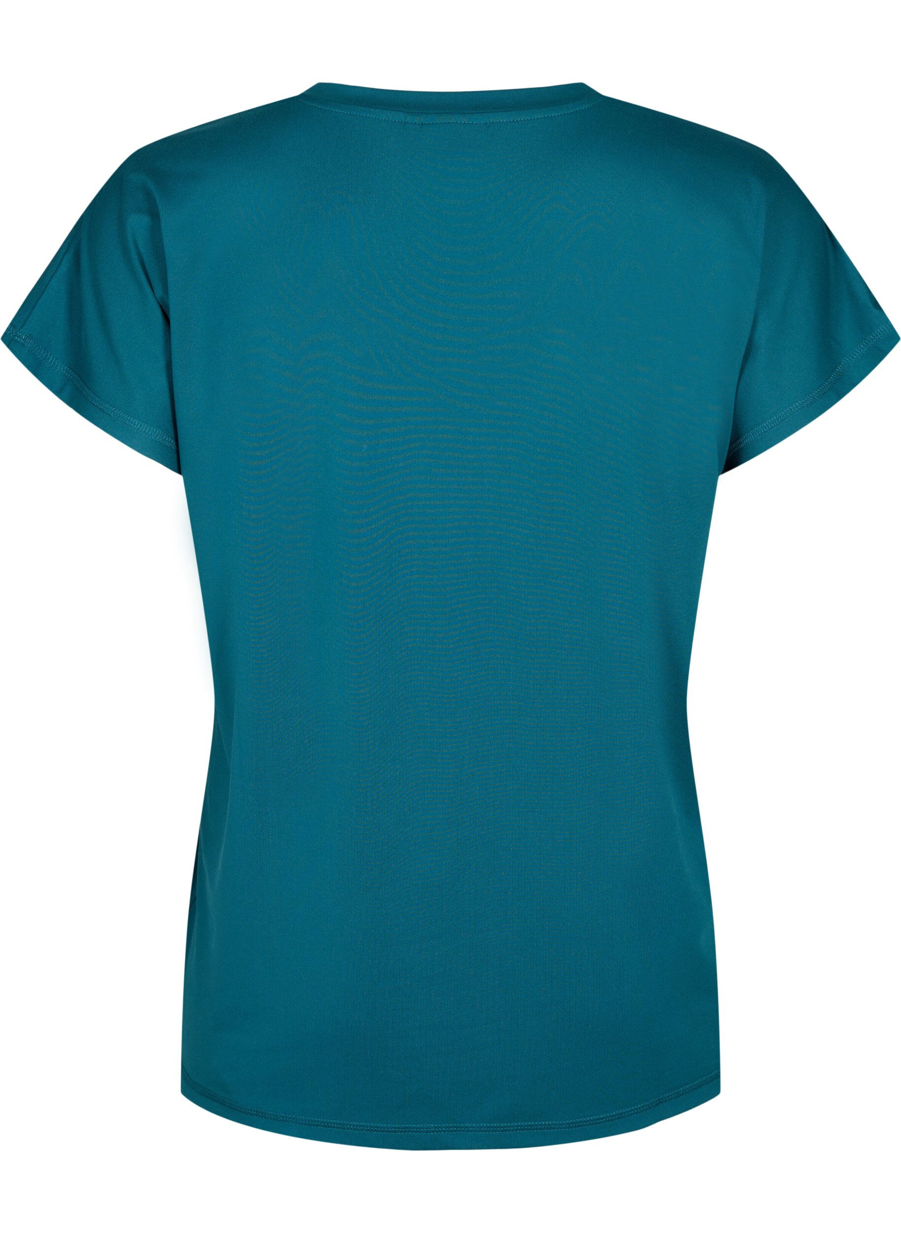 Zizzifashion Loose training t-shirt with v-neck, Deep Teal, Packshot image number 1