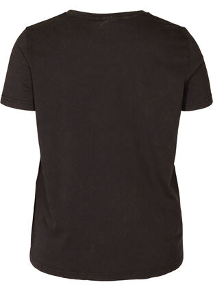 Short-sleeved cotton t-shirt, Black LOS ANGELES, Packshot image number 1