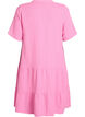 Short A-line dress in cotton muslin, Pink, Packshot image number 1