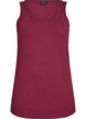 Solid color basic top in cotton, Dark Bordeaux, Packshot image number 0