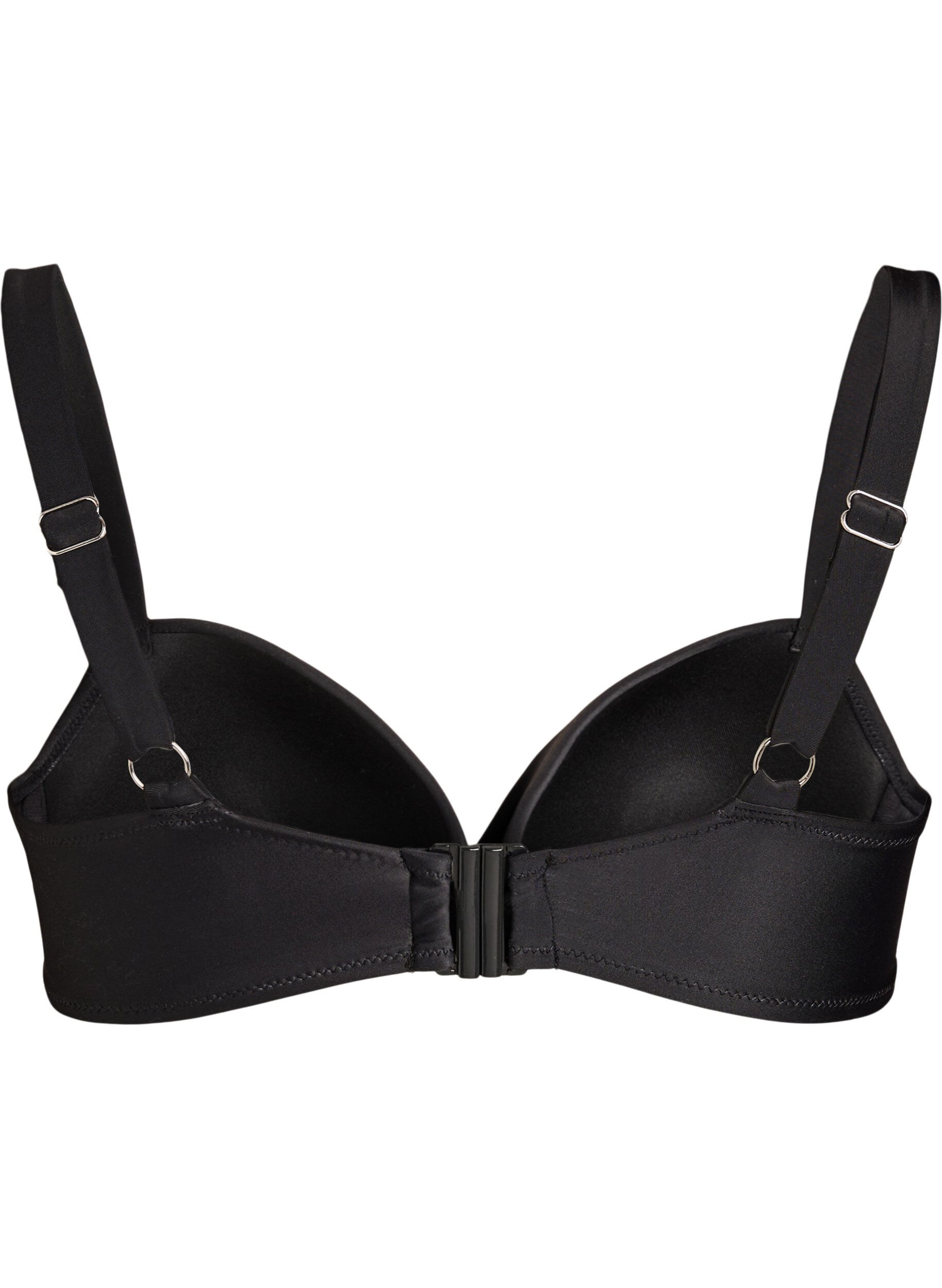 ZizzifashionBikini top with underwire and draping, Black, Packshot image number 1