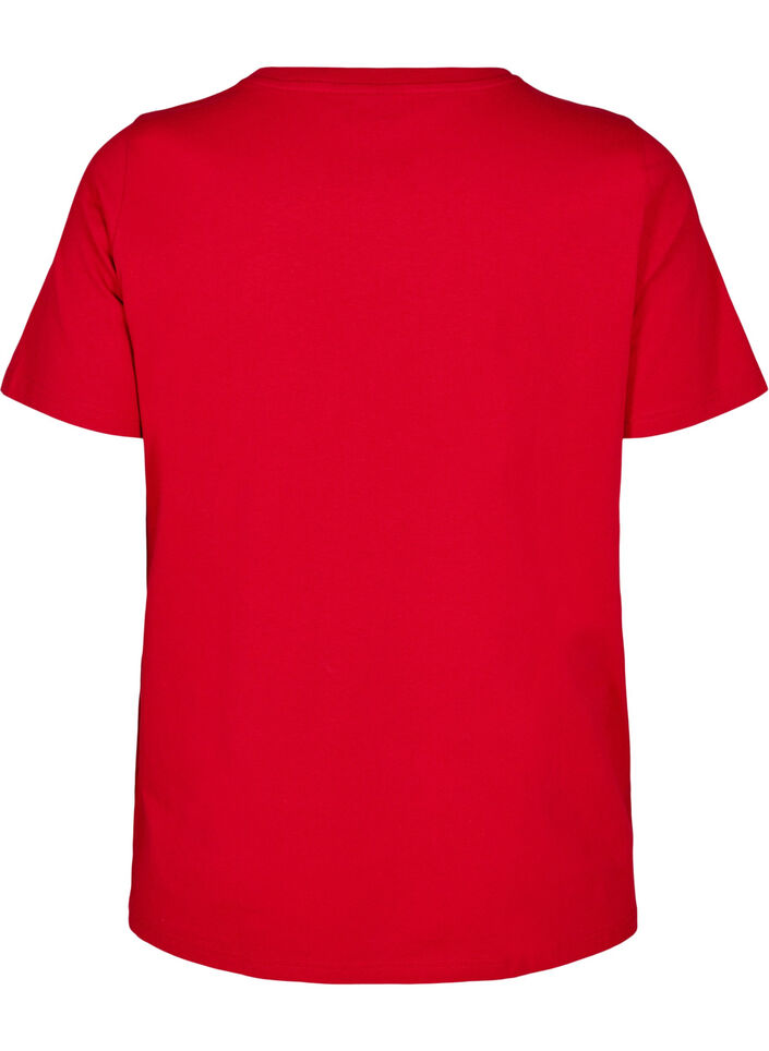 Cotton T-shirt with motif, Salsa w. Hearts, Packshot image number 1